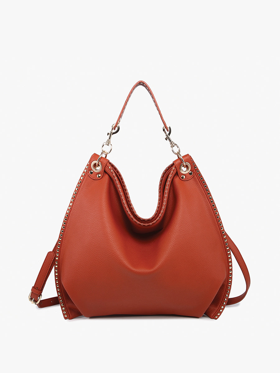 Carly Studded Hobo