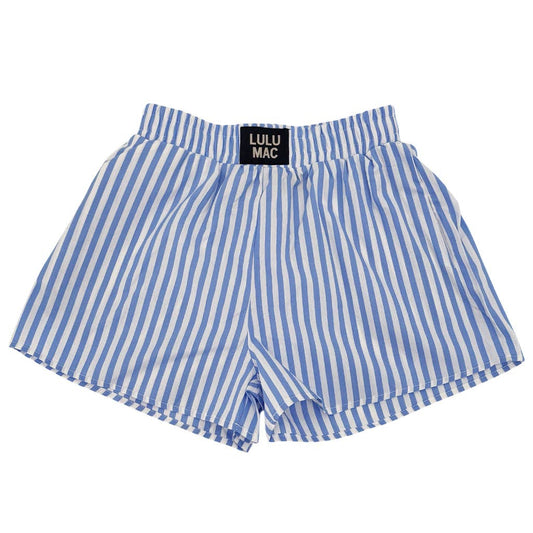 STRIPED BOXER SHORT: LIGHT BLUE