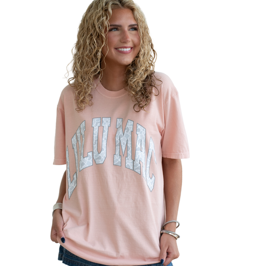 Adult Lulu Mac Peachy + Camo Tee