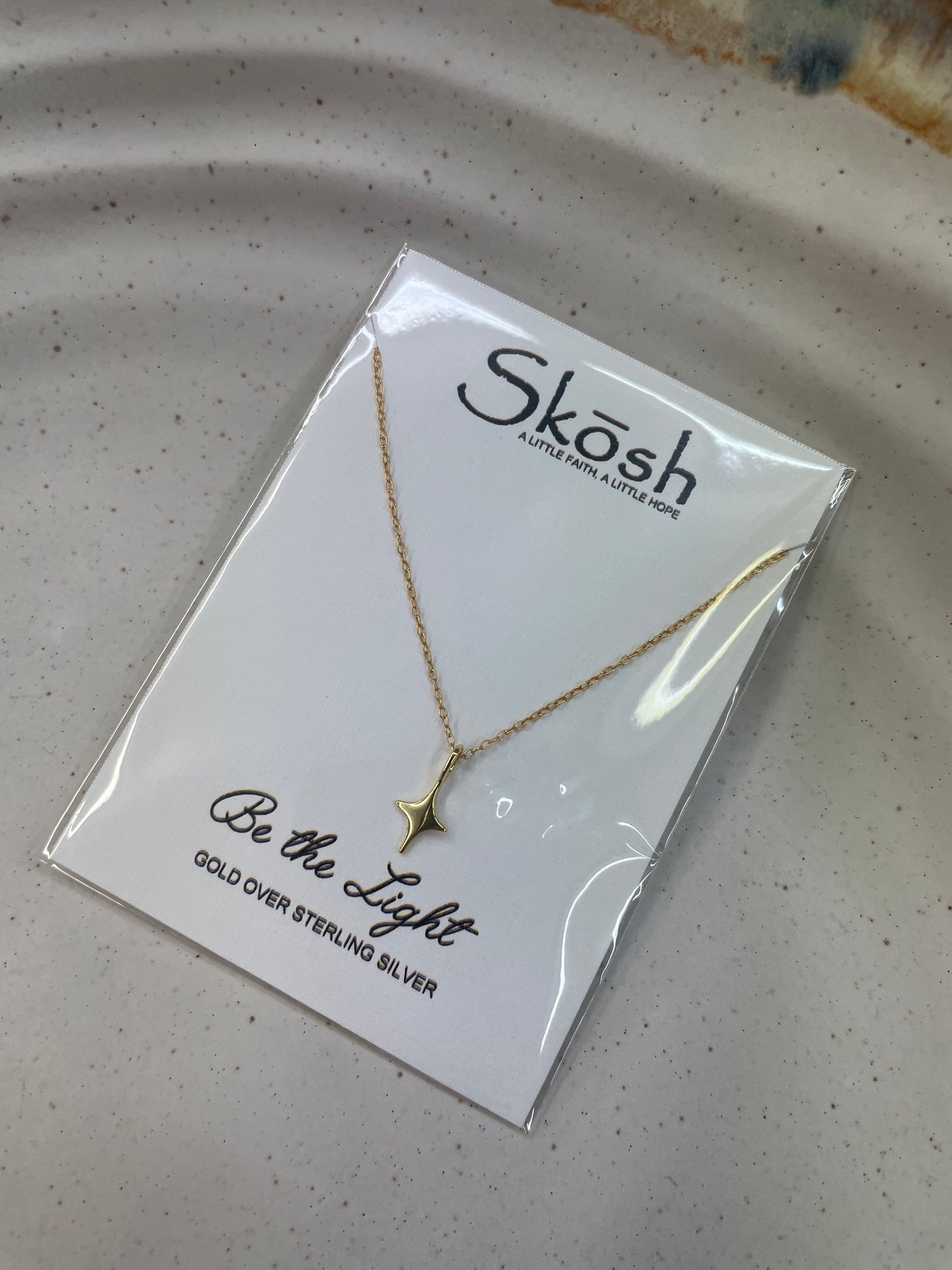 Be the Light Gold Necklace