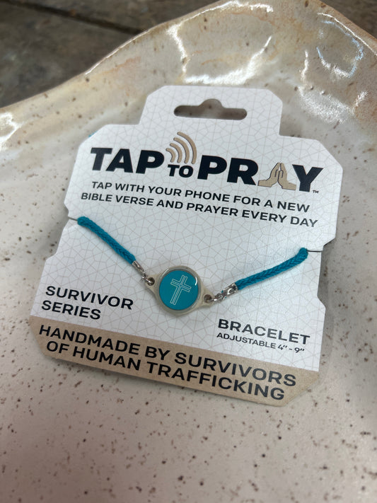Tap to Pray - Survivor Series - Turquoise + Cross