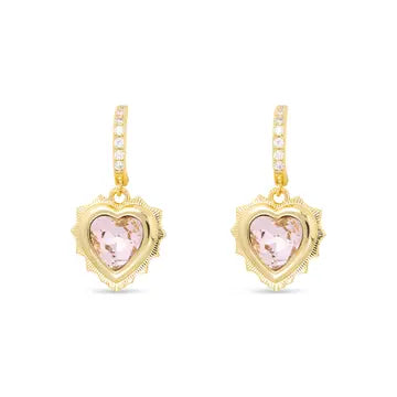 Birthstone Heart Earrings
