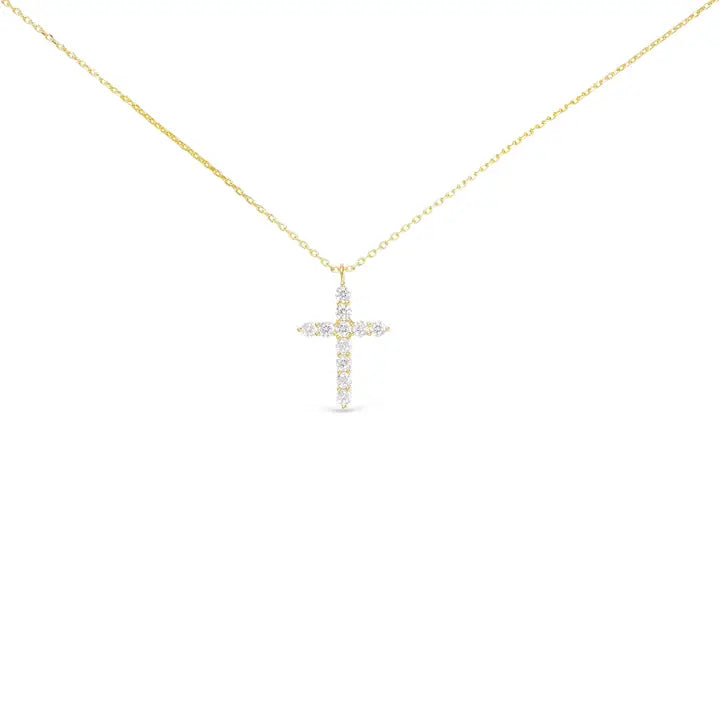 Gold Medium Cross Necklace