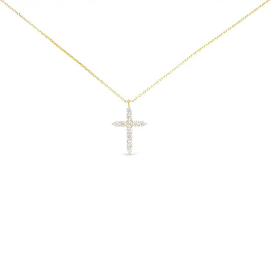 Gold Medium Cross Necklace