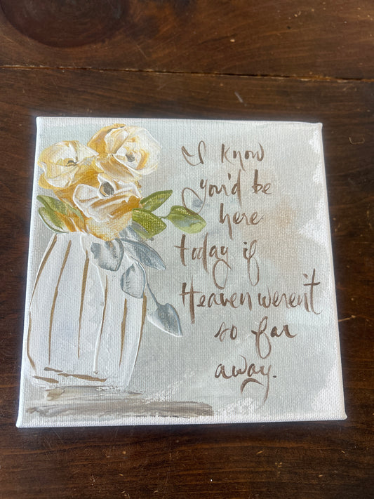 So Far Away Canvas
