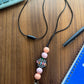 Silicone Checkered Apple Lanyard-20” L w/Breakaway Clasp