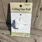 Shabby Bird Fan Pull