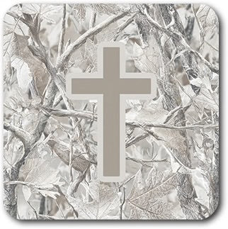Tap to Pray - Vinyl Sticker - Drift Camo + Cross