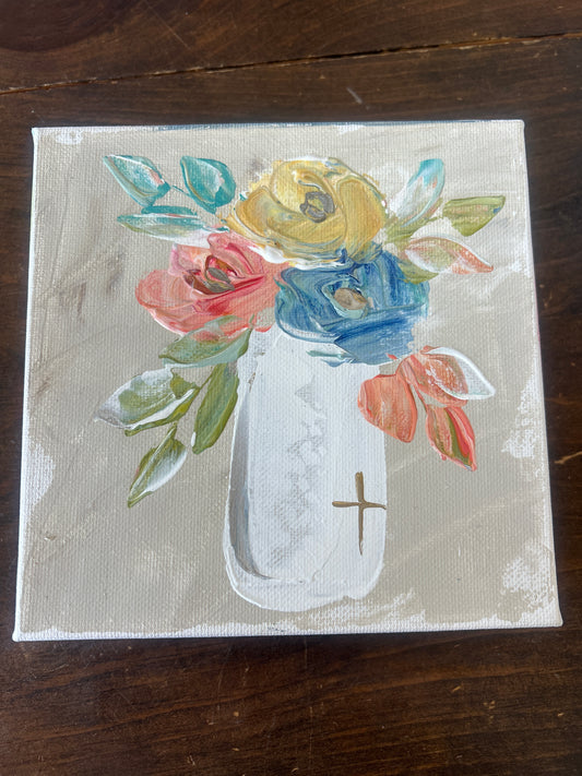 Colorful Flower Canvas