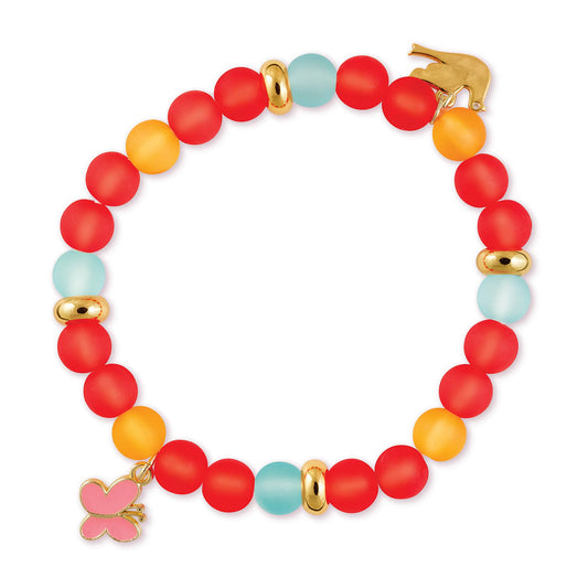 Color Me Happy Orange Butterfly Bracelet