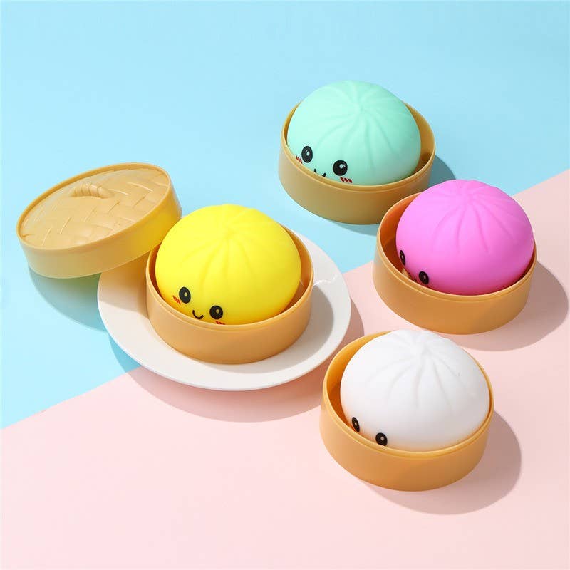 Pressure Squishy Toy Dumplings | 40BTS415: Assorted