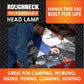 Roughneck Rechargable Headlamp Flashlight - 4/Display: Wholesale Price