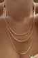 18K STAINLESS STEEL TARNISH FREE LAYERED NECKLACE | GOLD