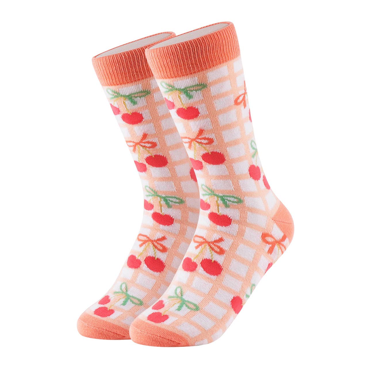 Women's Cherry Bow Novelty Socks