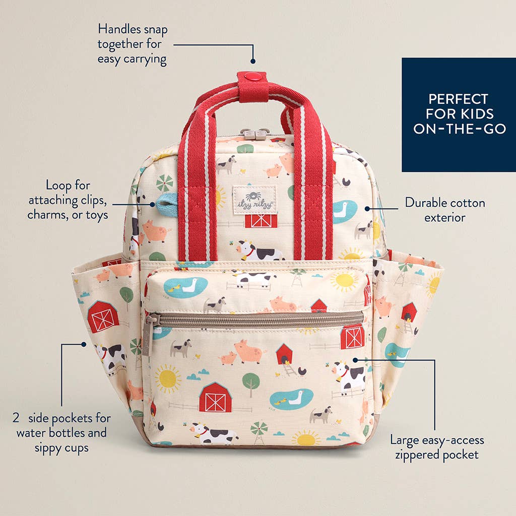 Itzy Bitzy Toddler Backpack: Farm Friends