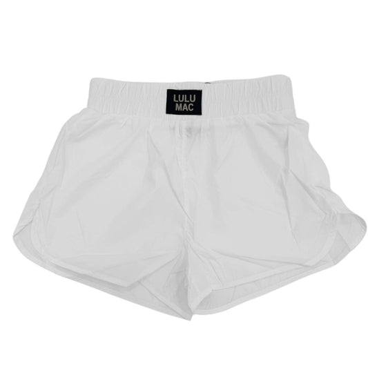 WHITE LULU MAC SOLID SHORTS