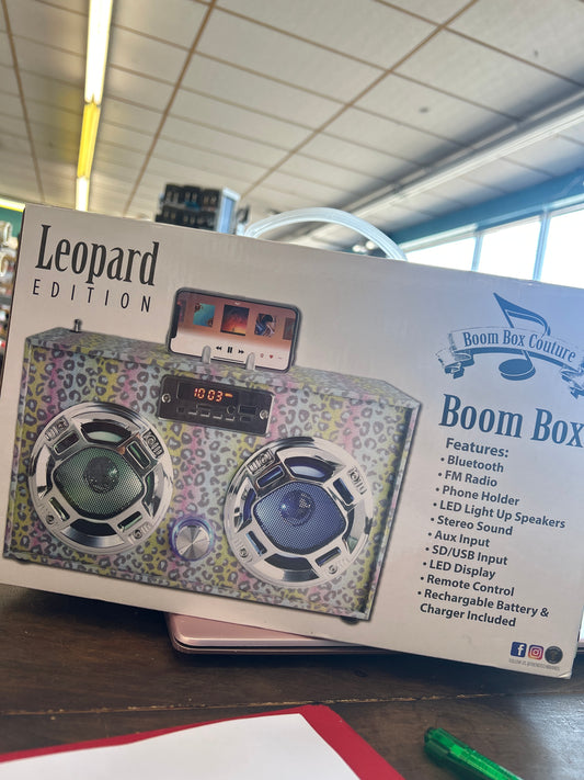 Leopard Boom Box