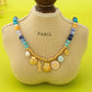 Nautical Blue Beaded Sealife Charm Necklace