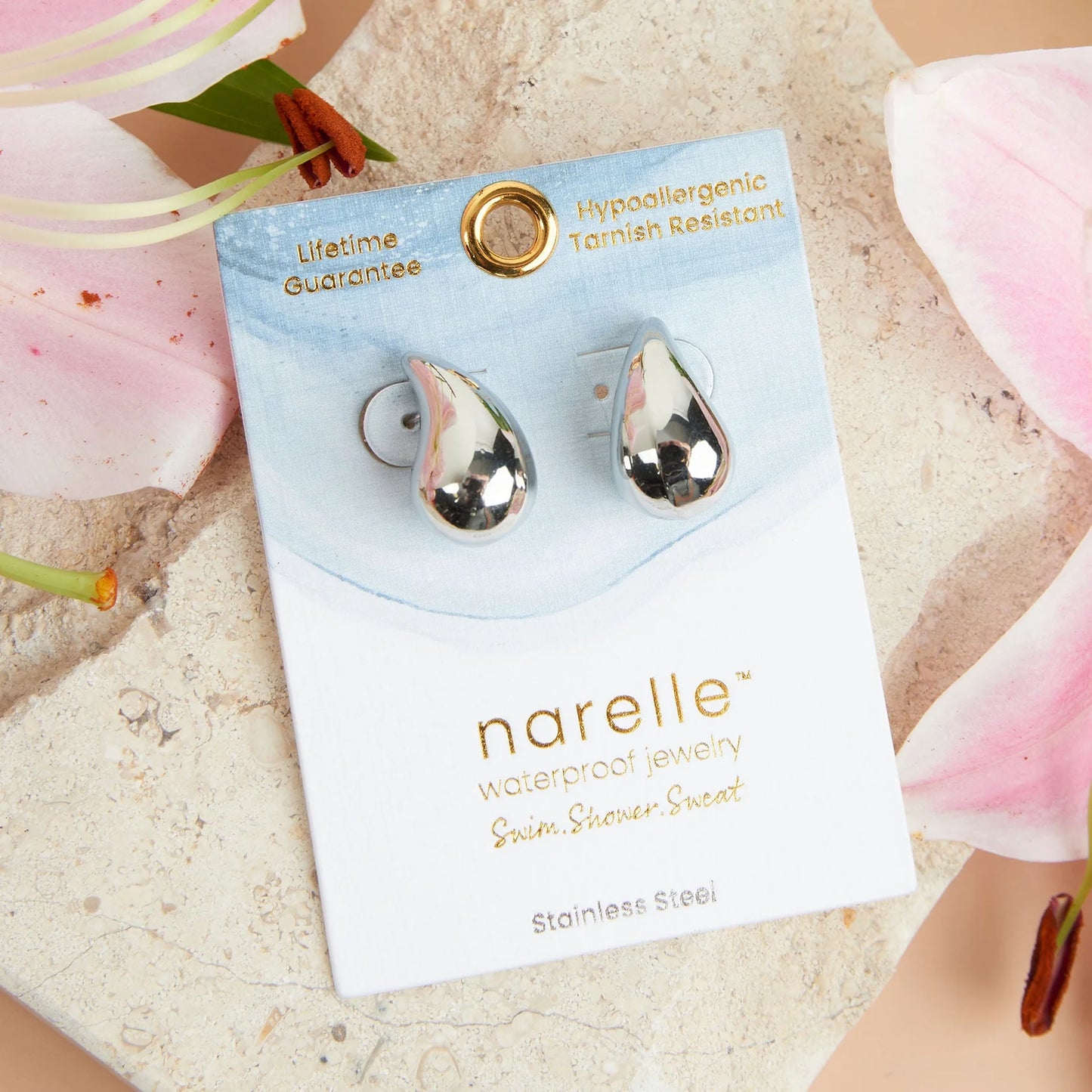 Tear Drop Silver Earring