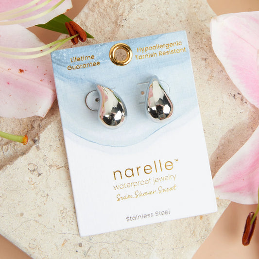 Tear Drop Silver Earring