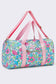 Women Floral Pattern Canvas Travel Bag