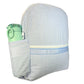 Baby Blue Seersucker Medium Backpack w/ Pocket | Mint