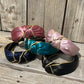 Satin with Gold Accent Headbands