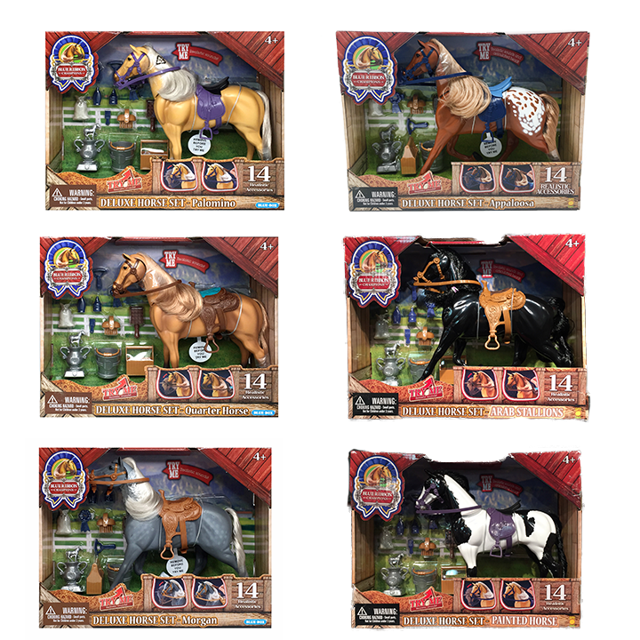 Blue Ribbon Champions Deluxe Horses Playsets Assorted Styles