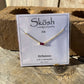 Gold Baguette Birthstone Necklace