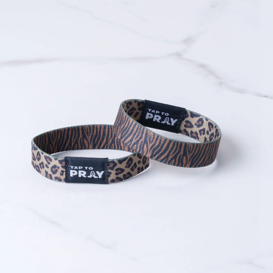 Tap to Pray - Wristband - Safari Leopard