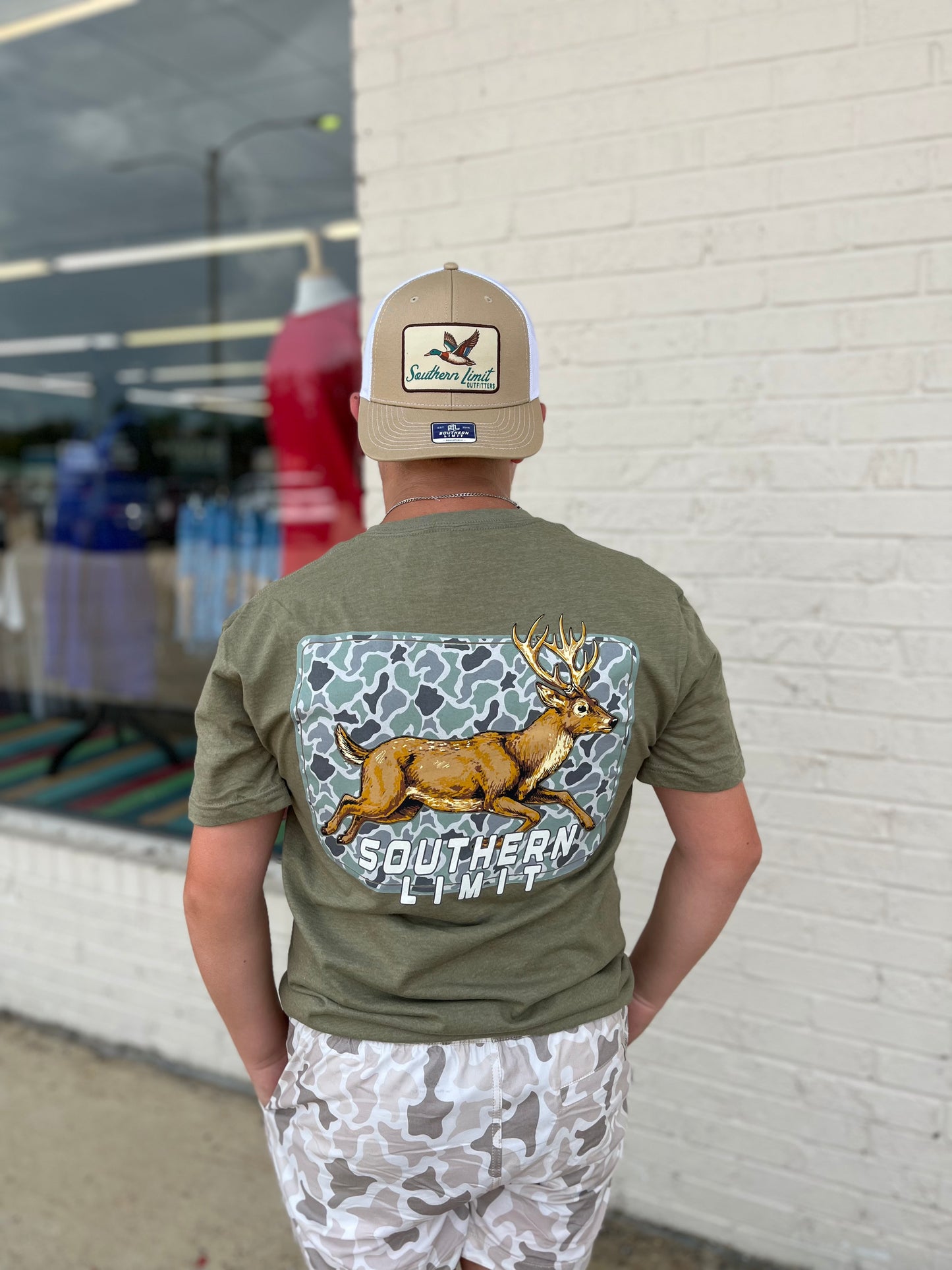 Southern Limit Camo Buck Tee