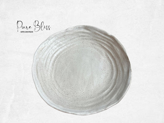 Salad Server Pottery Simply White