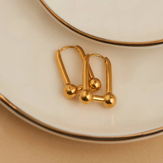 Gold U-Link Hoop