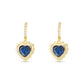 Birthstone Heart Earrings