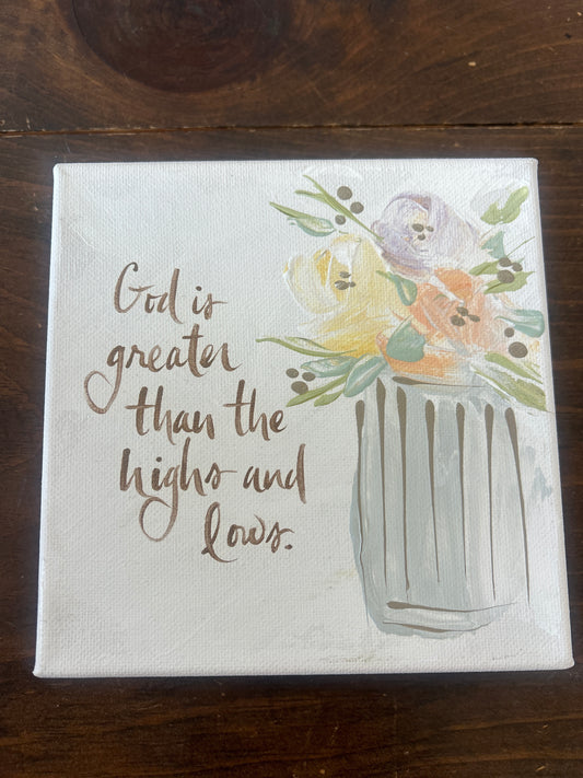 God Is Greater Canvas