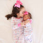 Newborn Baby Knot Gown & Hat Set | Little Sister