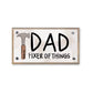 Dad Fixer of Things Driftwood Happy Block
