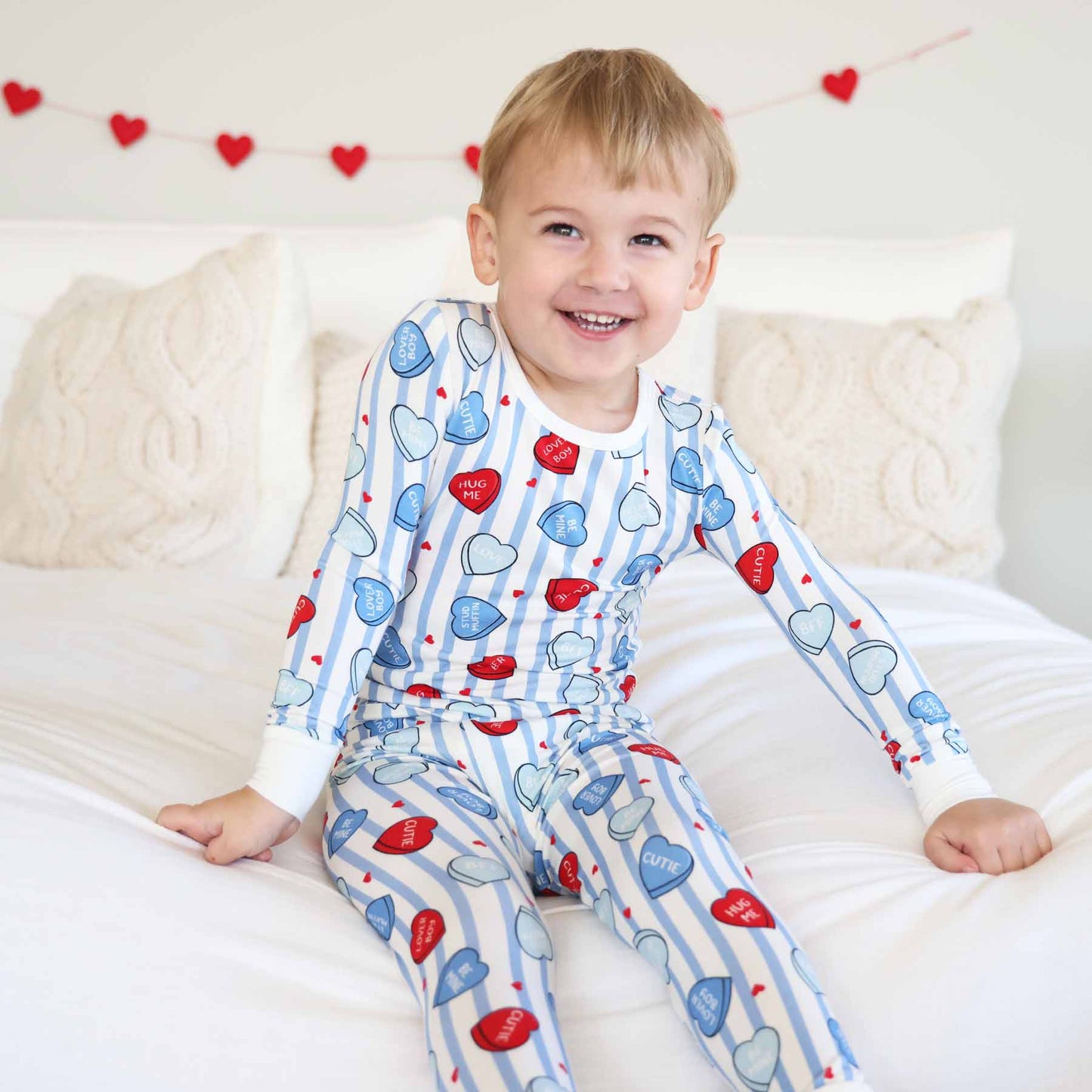 Sweet Like Candy Two Piece Pajama Set | Blue