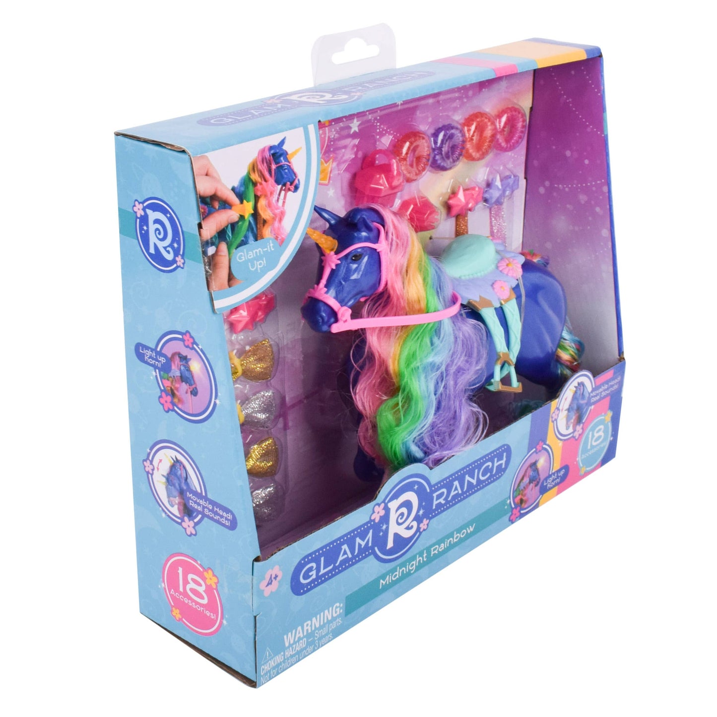 Glam-R-Ranch Midnight Rainbow Unicorn Playset