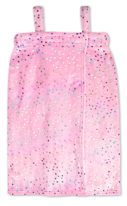 PINK FOIL STARS SPA WRAP
