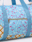 Light Blue Ice Cream Drip Pattern Canvas Duffle Bag