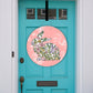 Pastel Easter Blessings Bunny Door Hanger