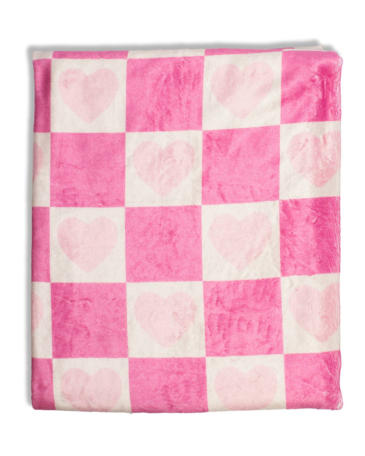 Checkered Hearts Throw