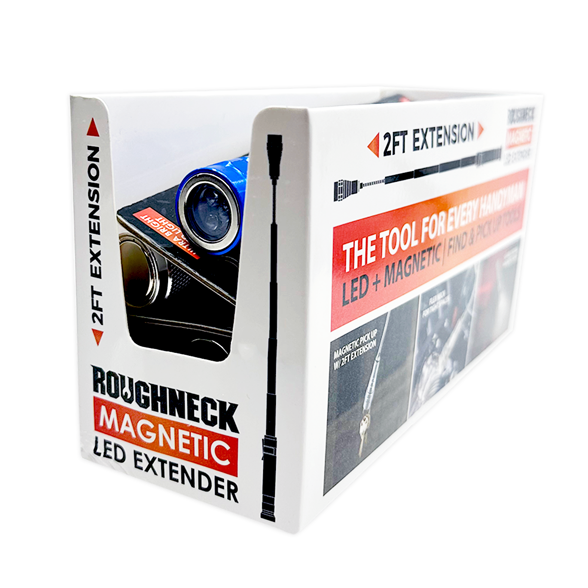 Roughneck Magnetic LED Extender 2 ft Multi Tool - 4/Display: Wholesale Price