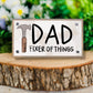Dad Fixer of Things Driftwood Happy Block