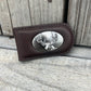 Zep-Pro + Light Brown Crazy Horse Magnetic Money Clip