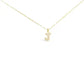 Gold CZ Large - Initial Necklaces