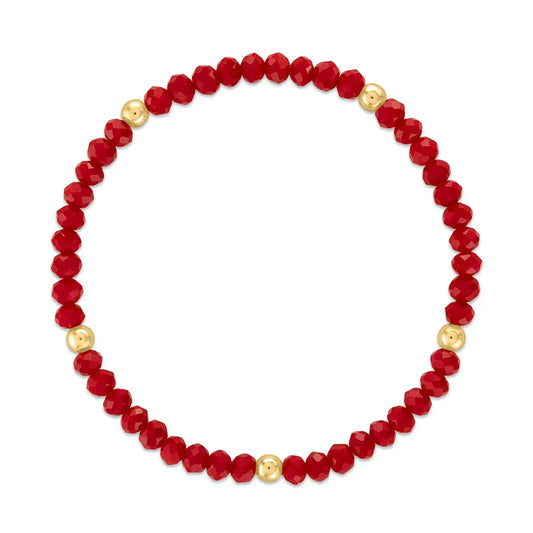 MILA - Cherry Red + Gold