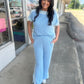 Colorblock Patchwork 2pcs Outfit