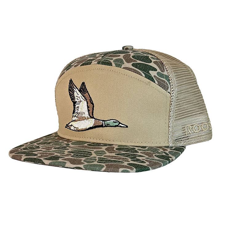 Roost 7 Panel Camo Full Color Duck Hat